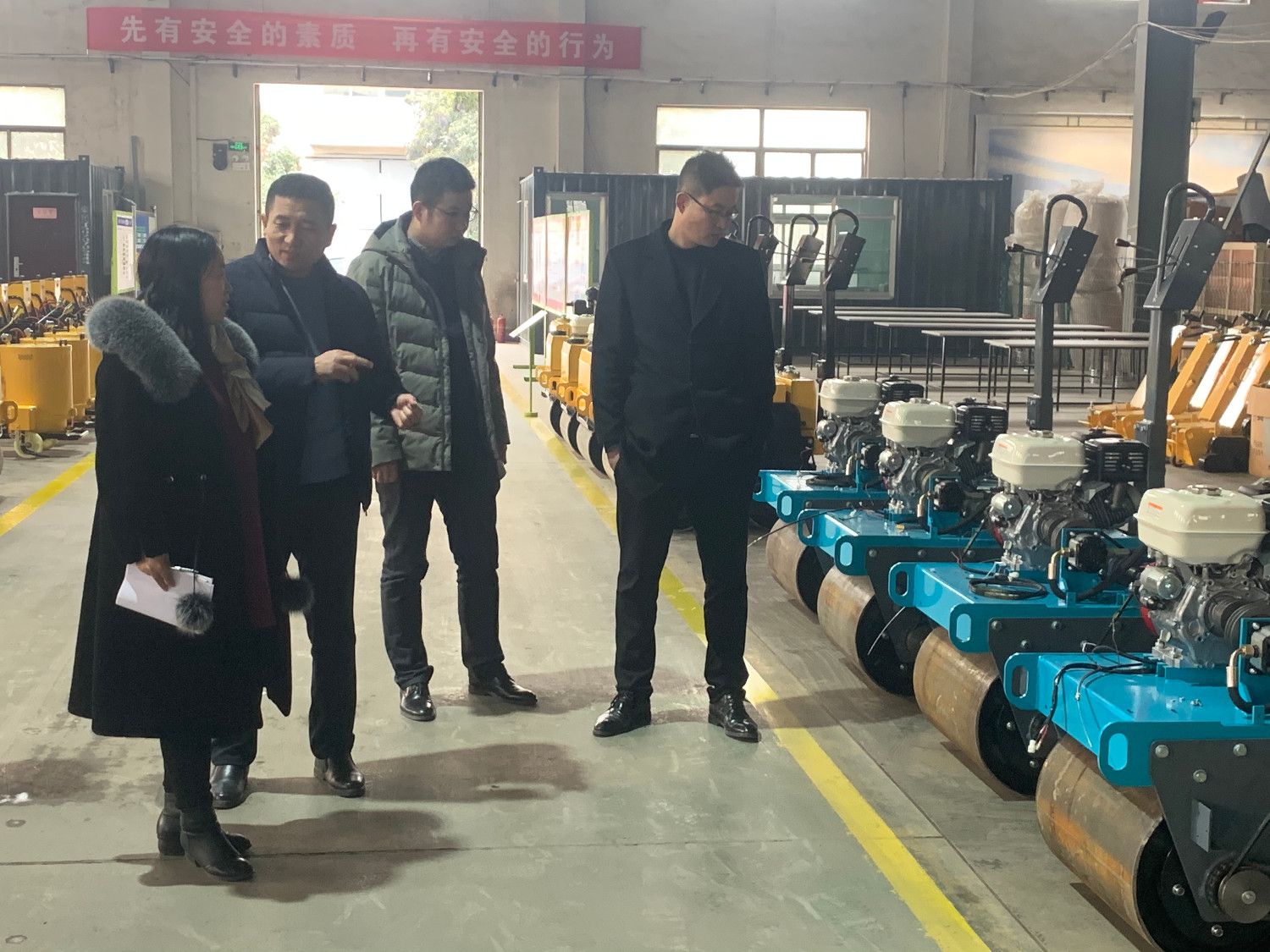 今日下午济宁市应急管理局来k8·凯发(山东k8·凯发工程机械)参观指导