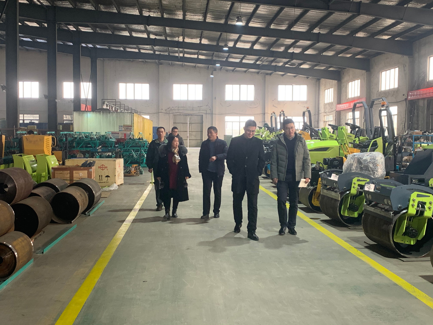 今日下午济宁市应急管理局来k8·凯发(山东k8·凯发工程机械)参观指导